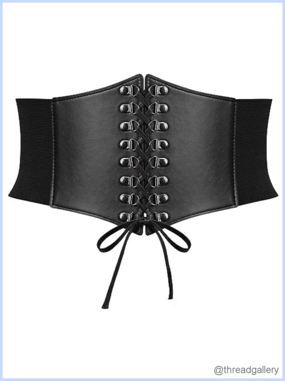 Renaissance Corset Belt PU Leather Lace-up Cinch Costume Dress